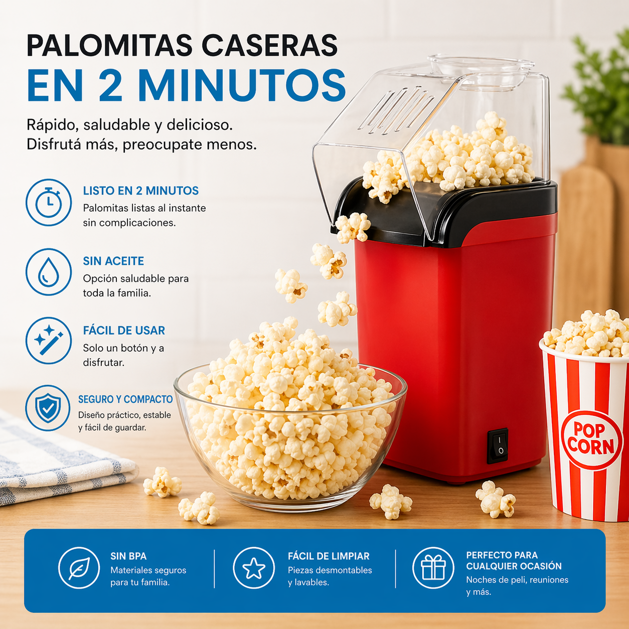 PopClean® MINI CRISPETERA ELECTRICA