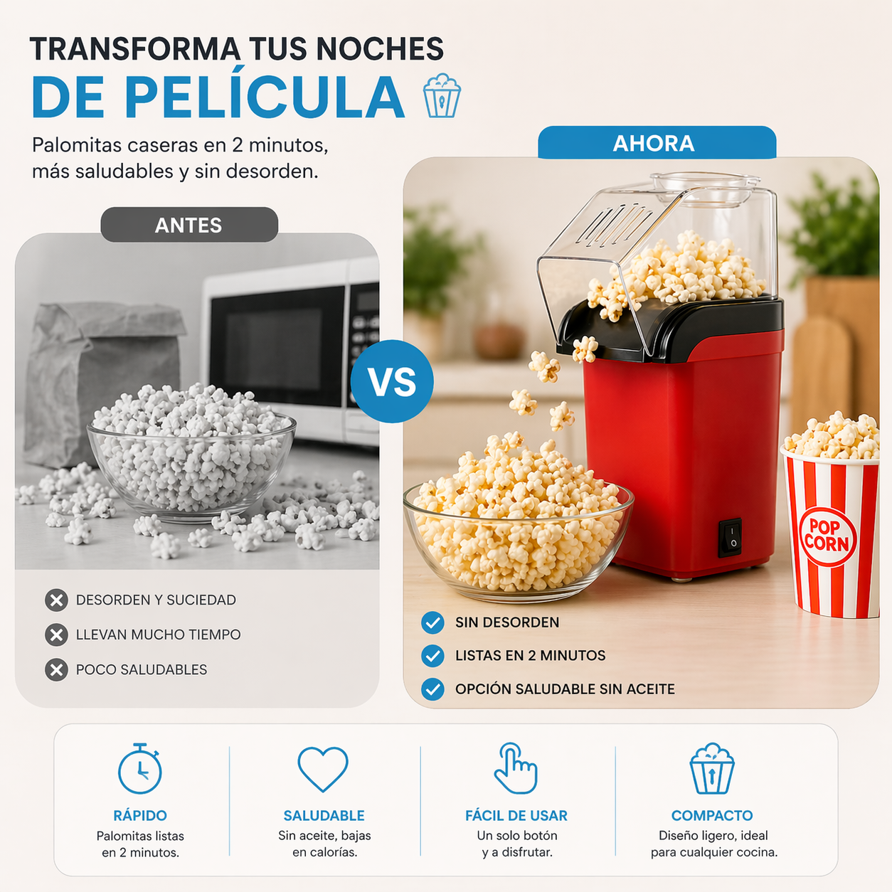 PopClean® MINI CRISPETERA ELECTRICA
