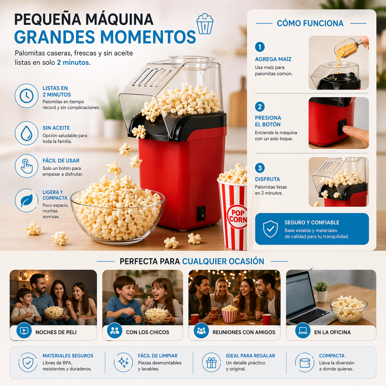 PopClean® MINI CRISPETERA ELECTRICA