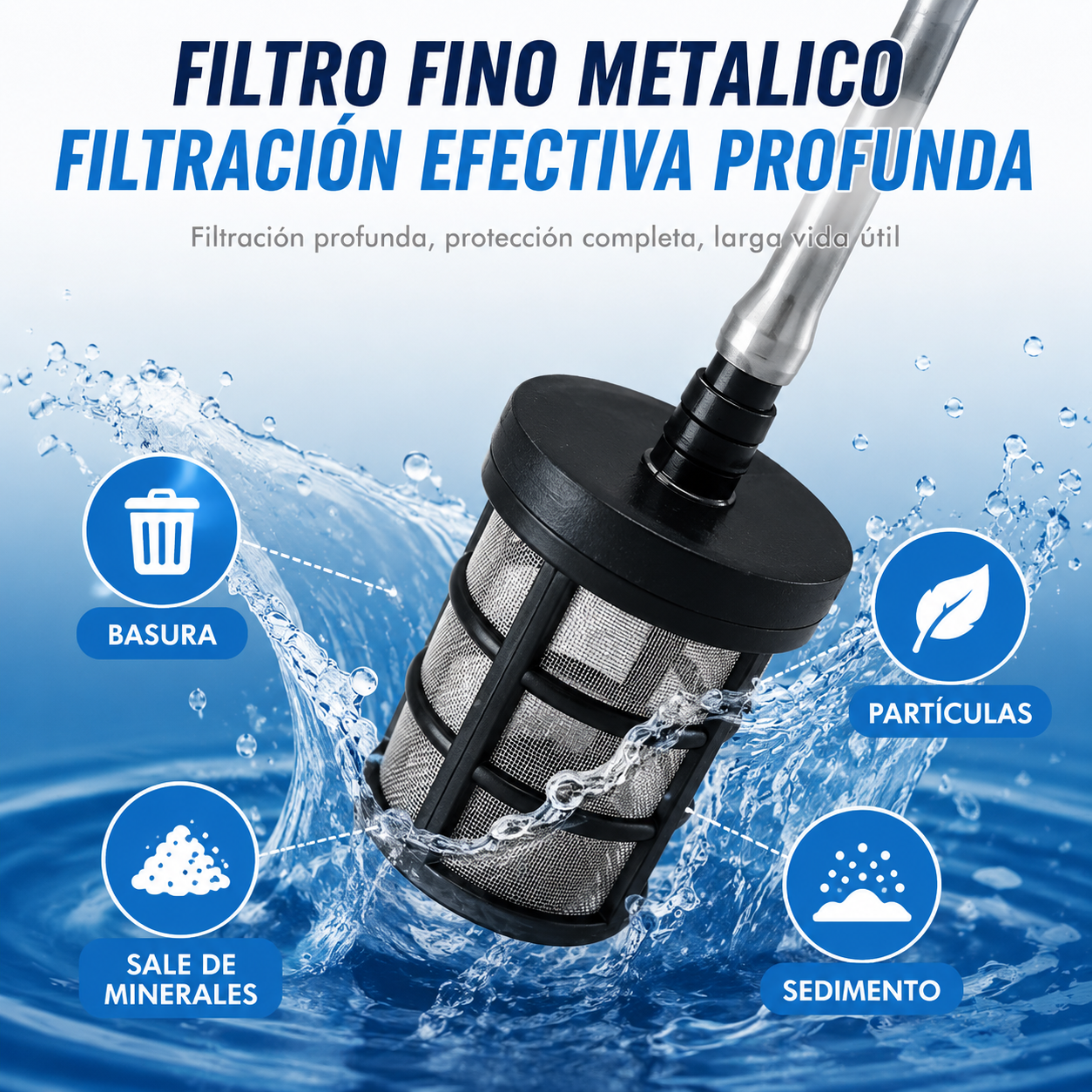 Hidrolavadora Inalámbrica 48V con 6 Boquillas y 2 Baterías