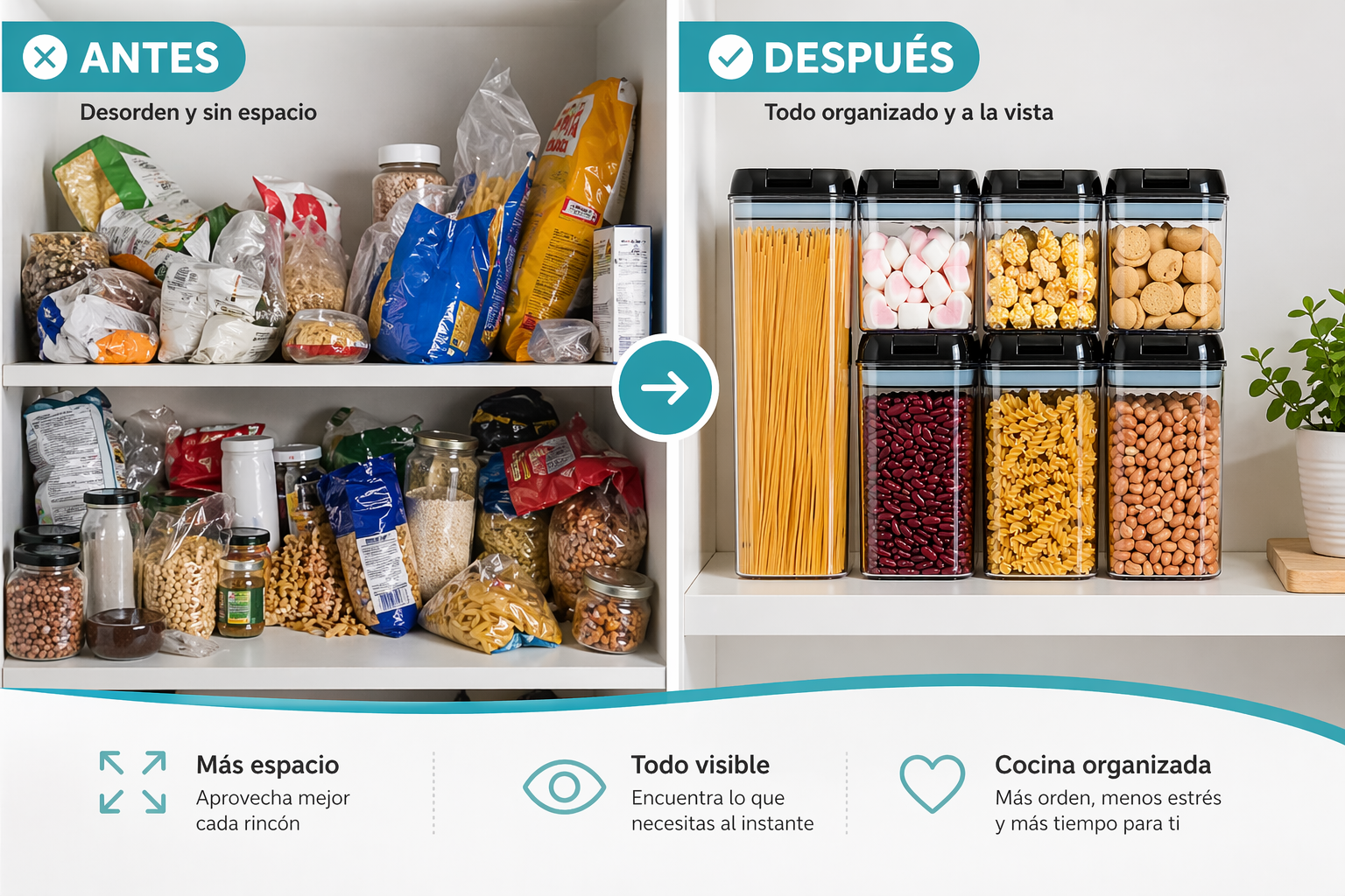 Set de recipientes herméticos x7