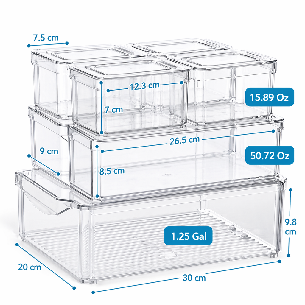 Organizador de nevera transparente X7
