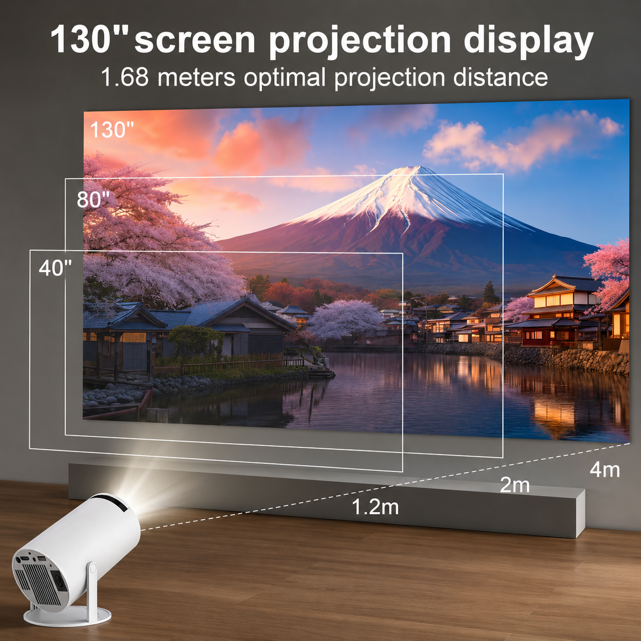 Mini Proyector Smart HY300 Full HD para Cine en Casa
