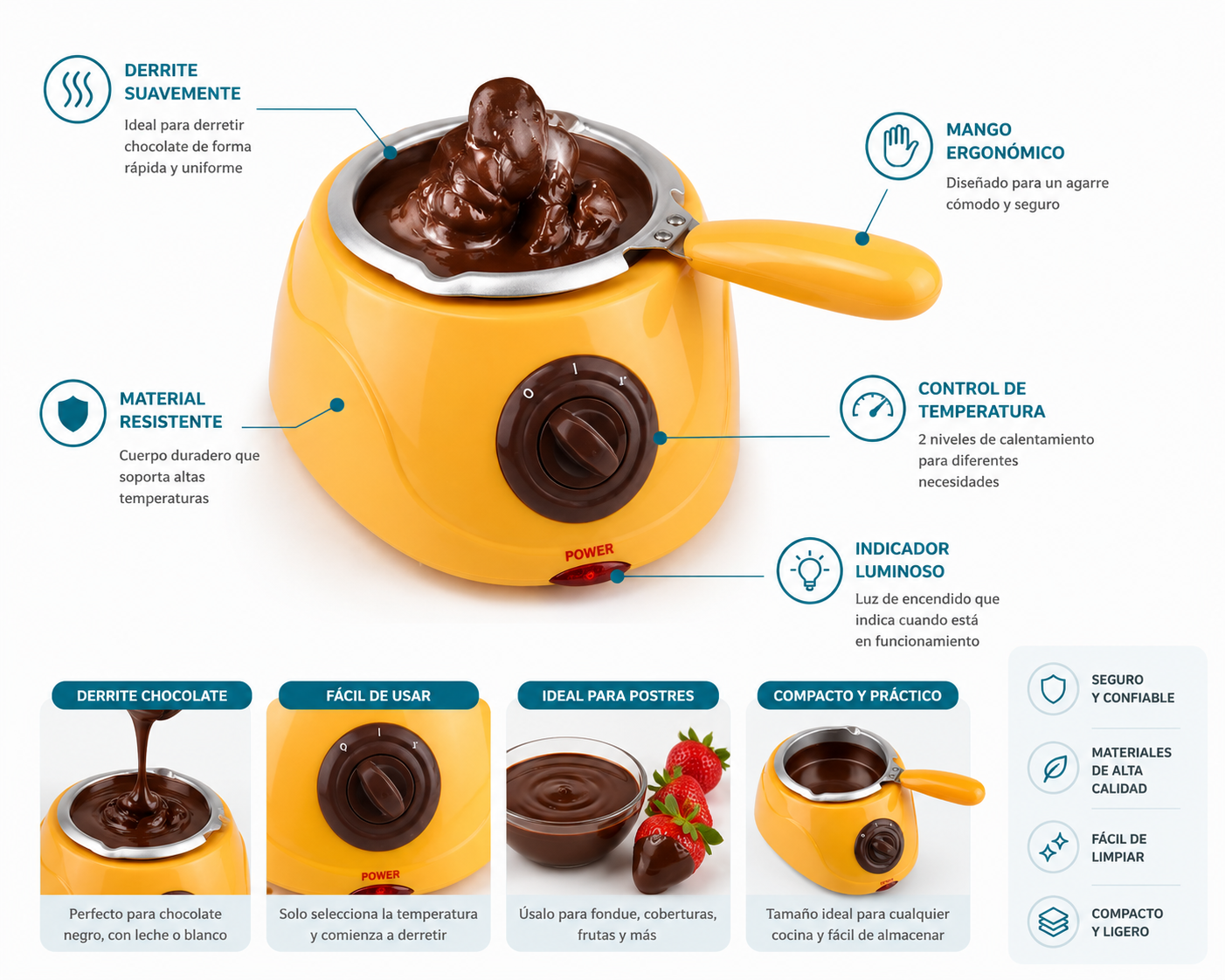 batidora manual scarle+fundidora chocola